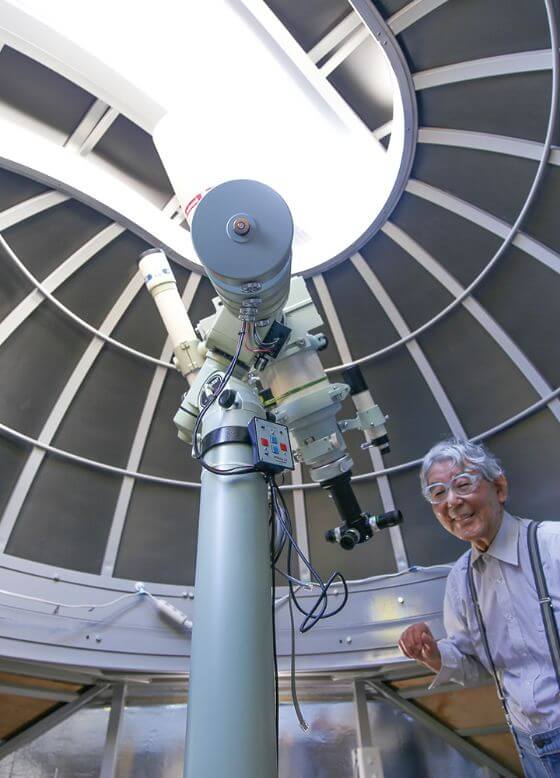 天体望遠鏡と佐治晴夫